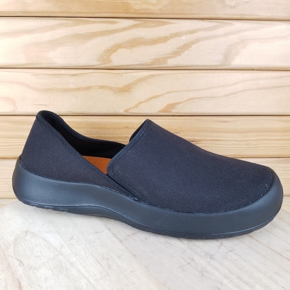 Soft Science Drift Canvas 14 US Black Slip-on Lightweight Boat Shoe Loafers NEW - Picture 1 of 16